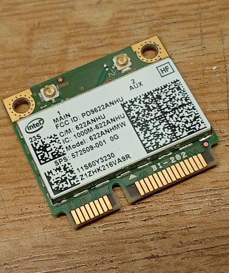 WLAN Kart Intel Centrino Advanced-N 6200 622ANHMW HP SPS 572509-001 #xx