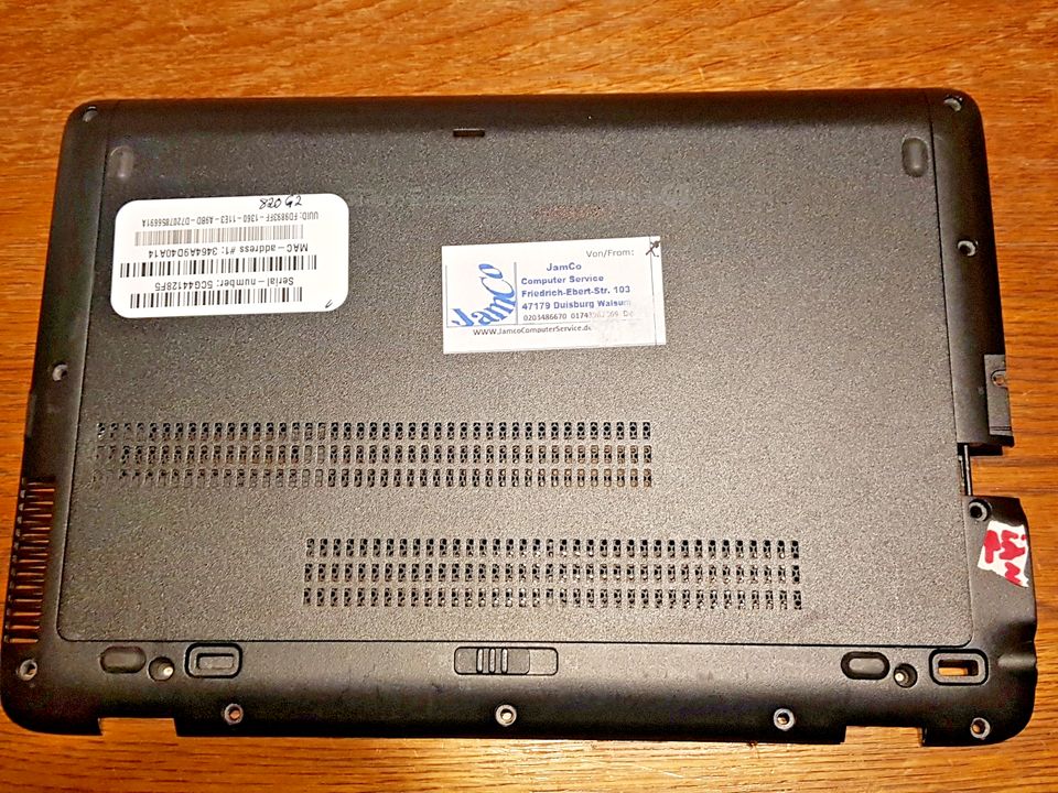LESEN! HP Elitebook 820 G2 Gehäuse-Unterschale incl Abdeckung mit Fehler! #4344