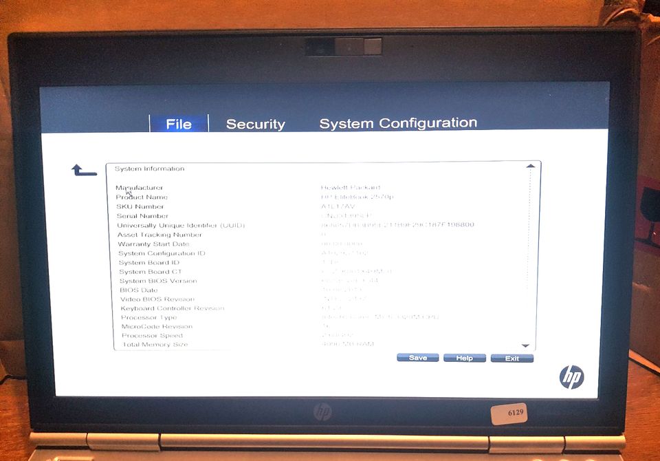 Display-Einheit: Deckel Abdeckung scharniere Licht HP Elitebook 2570p #6129_40
