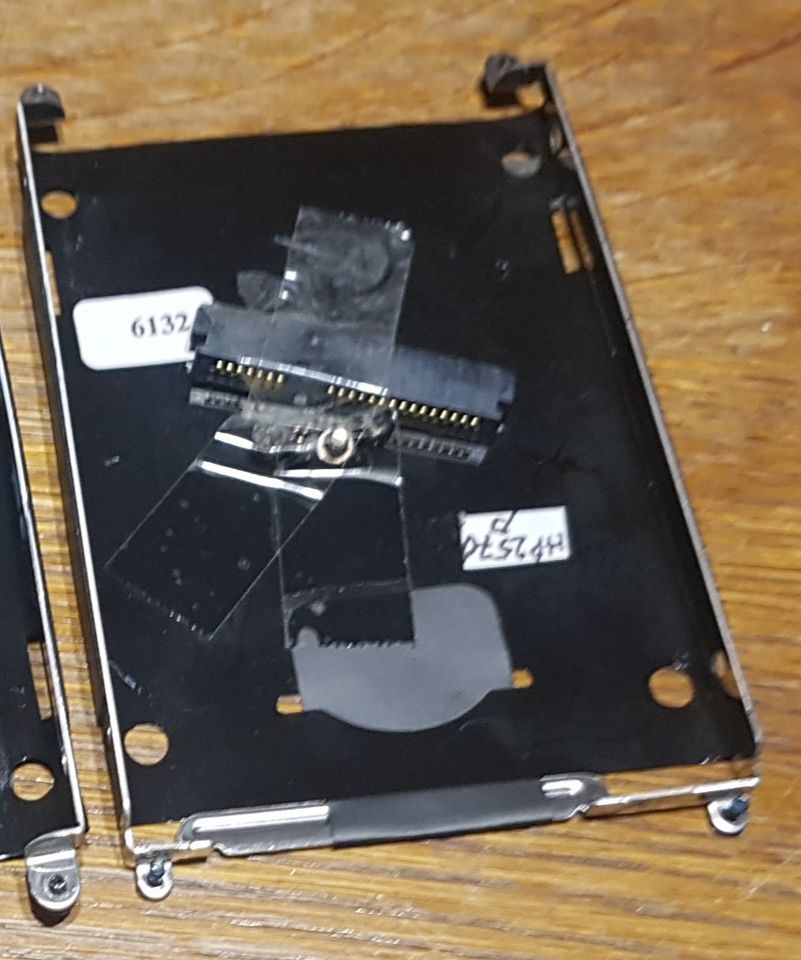 Original HP Festplatten-EinbauRahmen + SATA-Adapter HP Elitebook 2570p #6132-35