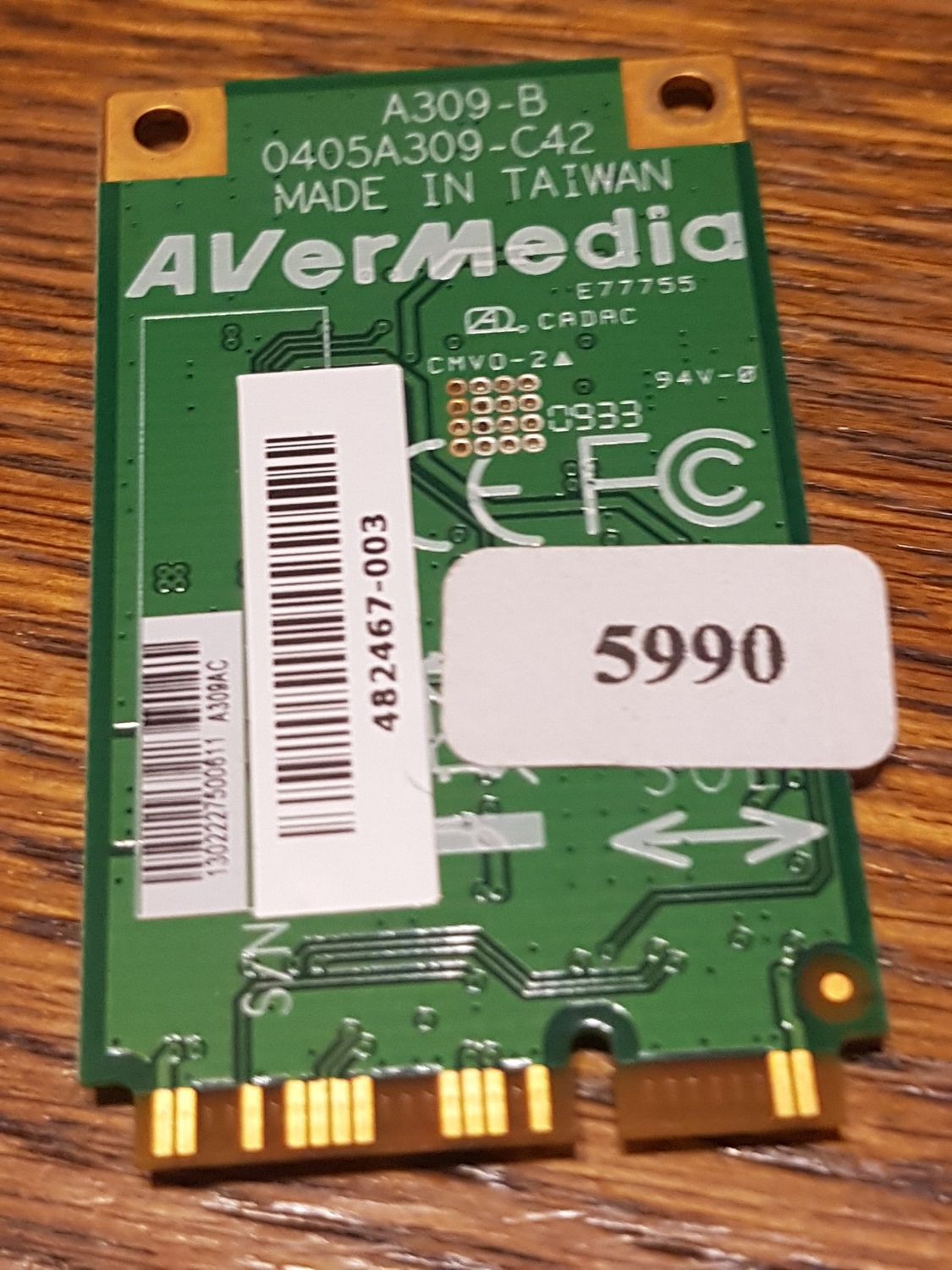 Avermedia A309-B TV - Tuner Karte intern PCI-E 0405A309-C42 für HP HDX18 #5990 Avermedia A309-B TV - Tuner Karte intern PCI-E 0405A309-C42 für HP HDX18 #5990