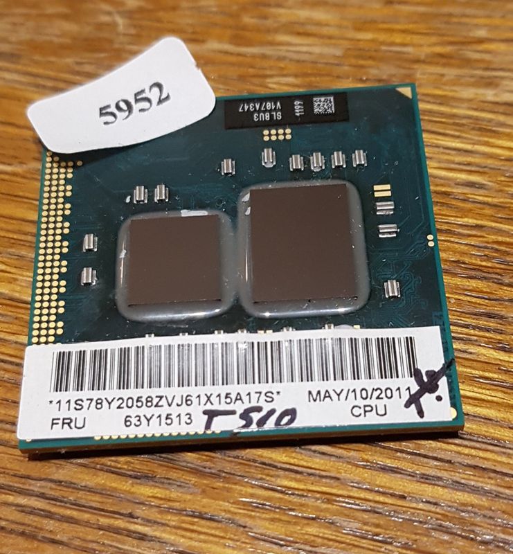 Mobile CPU Intel Core i5-M520 2,4 GHz Lenovo FRU 63Y1513 #5952_1 Mobile CPU Intel Core i5-M520 2,4 GHz Lenovo FRU 63Y1513 #5952_1