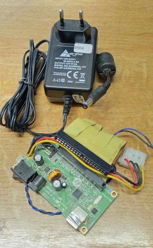 Zum Anschliessen extern von IDE-HDD Platine/Board an USB mit Netzteil #9564 Zum Anschliessen extern von IDE-HDD Platine/Board an USB mit Netzteil #9564