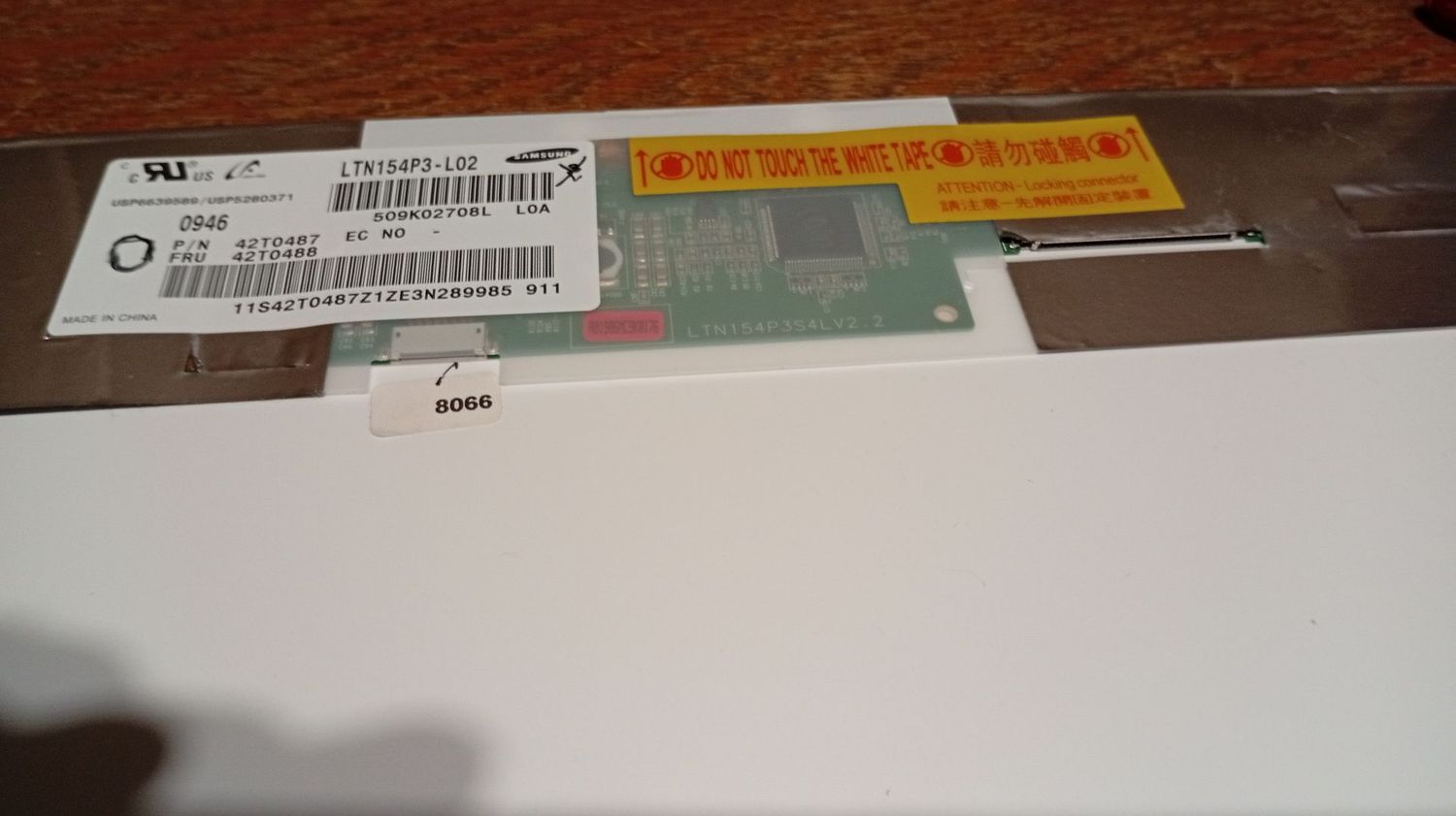 15,4 15,4" Samsung LTN154P3-L02 Display FRU 42T0488 for u.a THINKPAD T500 #8066
