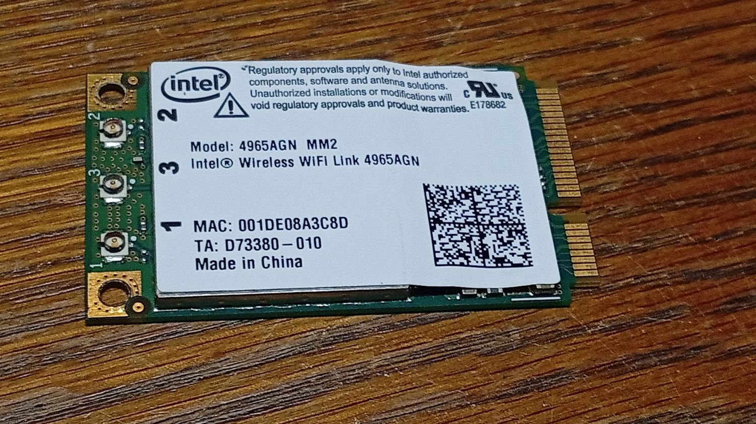 WLAN Card Intel WiFI Link 4965AGN MM2 Mini PCI-E for u.a. Uniwill L71II3   #8109