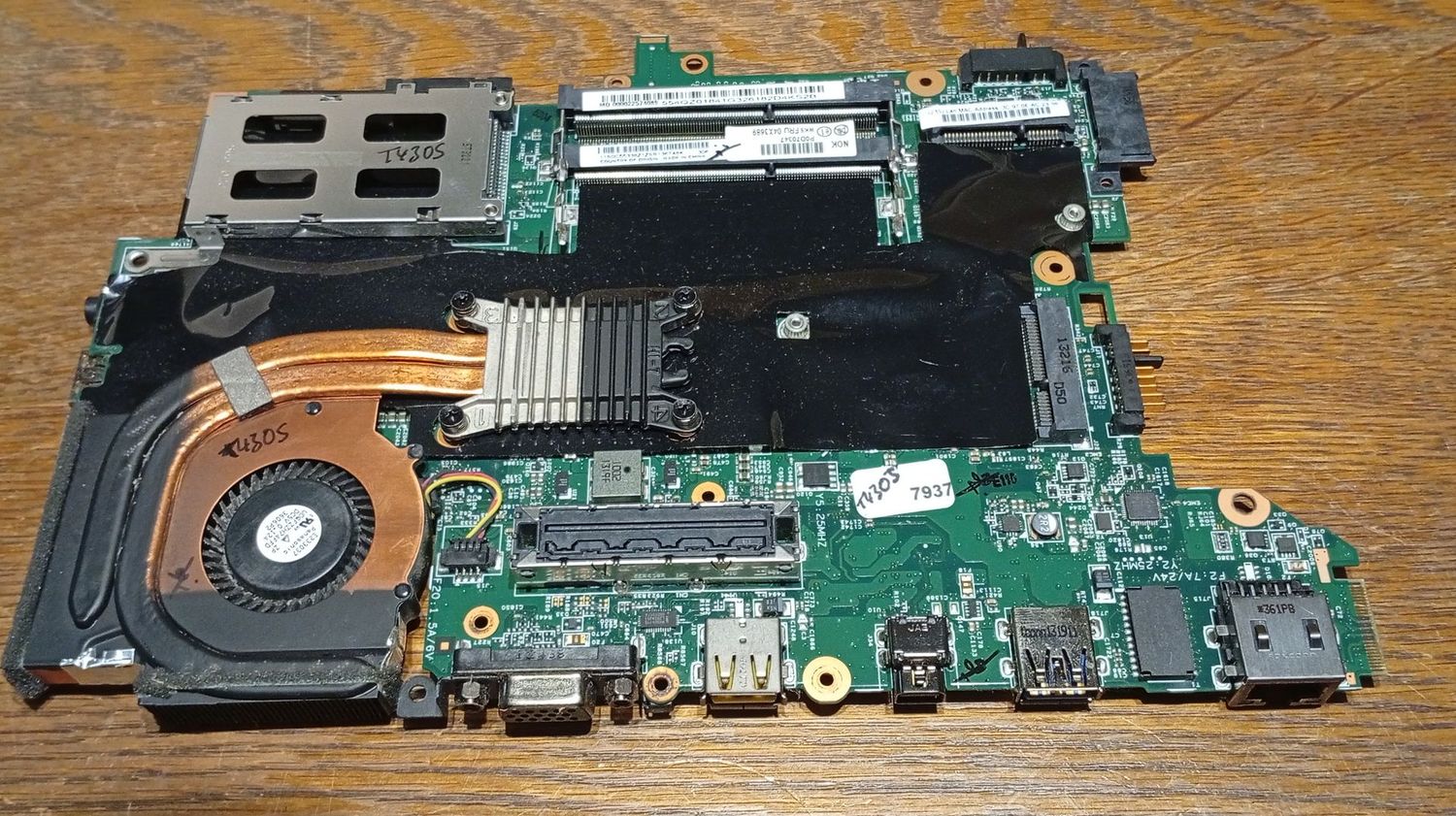 Mainboard Lenovo Thinkpad T430S mit i5-3320 + Lüfter Mini-Displayport USB #7937