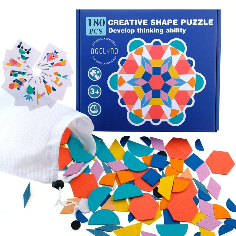 180 PCS Creative Puzzle Games Educational Toys
