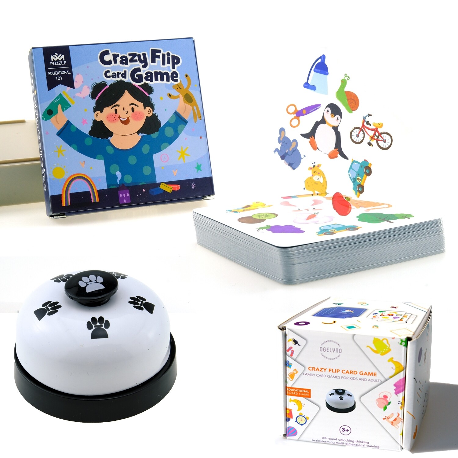 Flip Card Game, Family Card Games for Kids and Adults