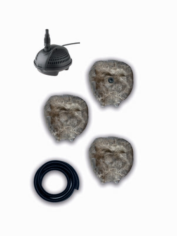 Bachlauf FULDA KLEIN Granit SET mit Quelle, Pumpe & Schlauch