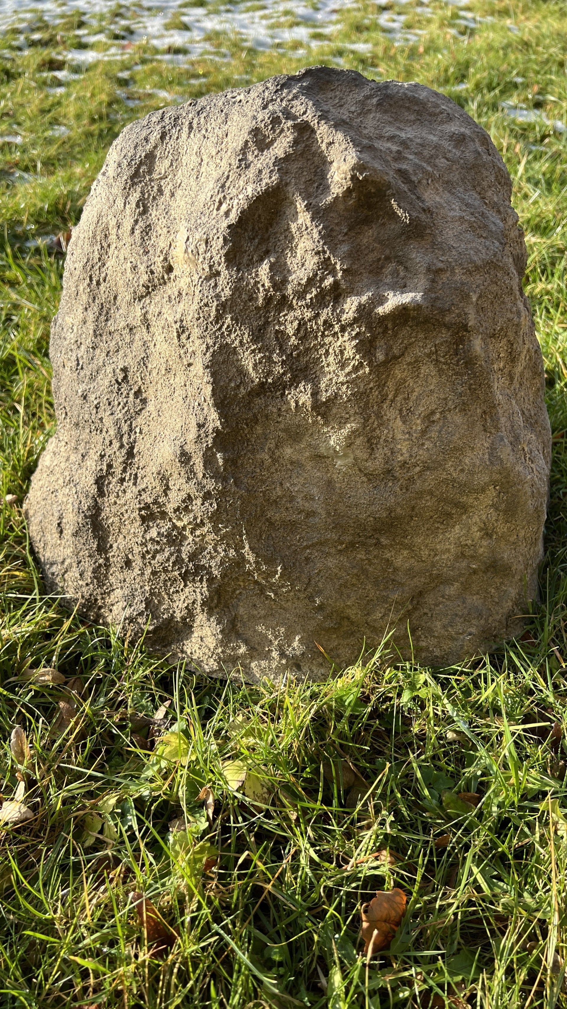 Abdeckstein / Dekorstein GRANIT (grau/grün)