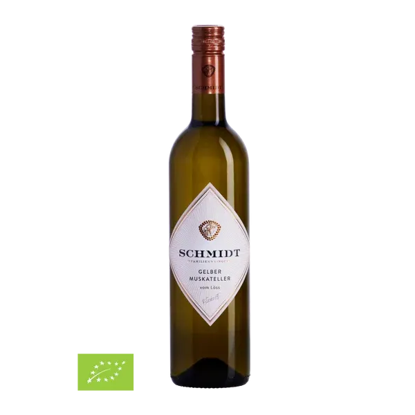 Schmidt Gelber Muskateller Ried Bergen 2023 12% halbtrocken Schmidt Gelber Muskateller Ried Bergen 2023 12% halbtrocken
