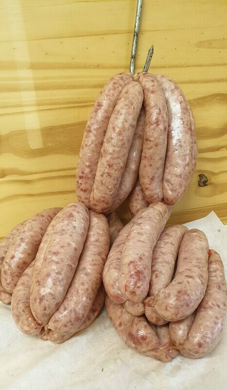 Our own farmhouse sausages