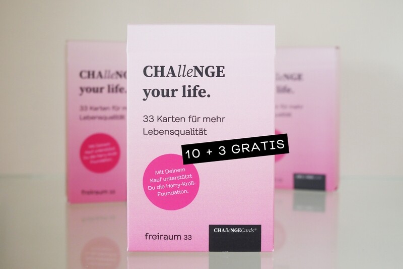 10er Set CHAlleNGECards® + 3 GRATIS 10er Set CHAlleNGECards® + 3 GRATIS