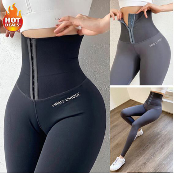 HOOKS 3 ROW Sexy High Waist Fitness Corset Leggings