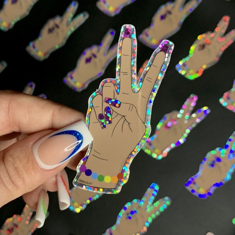 Peace Hand Stickers