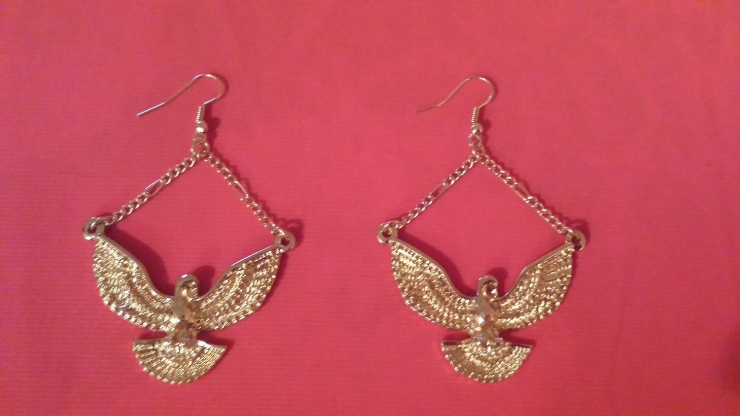 Gold Eagle Bird Earrings