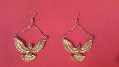 Gold Eagle Bird Earrings