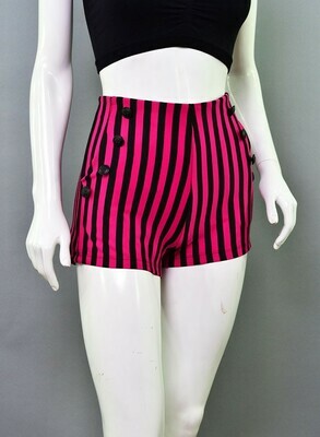 Waist Stripe Shorts MAGENTA/BLACK