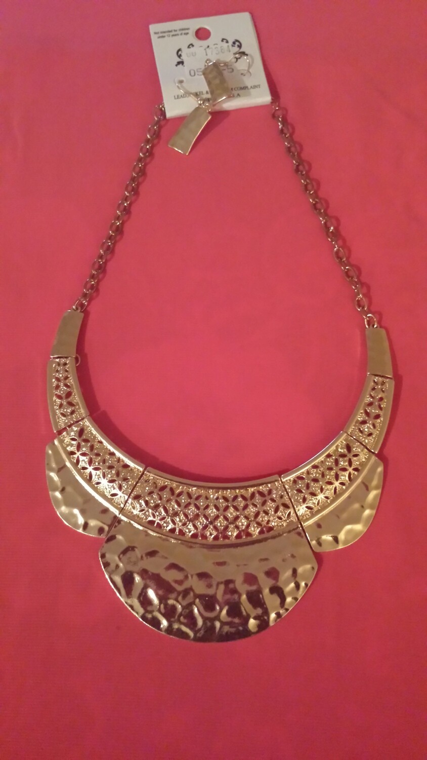 Gold Necklace and Earring Set