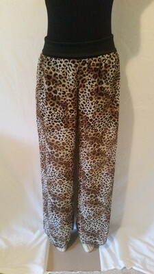 E-Caress Cheetah Print Pallazo Pants