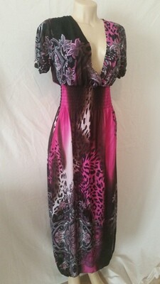 E-Caress Purple Maxi Dress