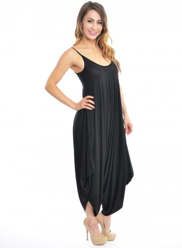 E-Caress Parachute Jumpers BLACK