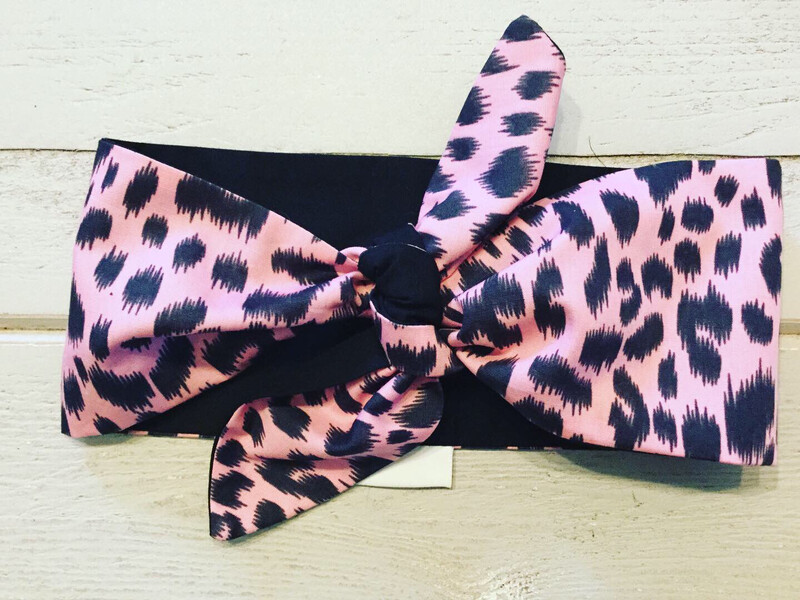 Baby Pink Leopard Hairband