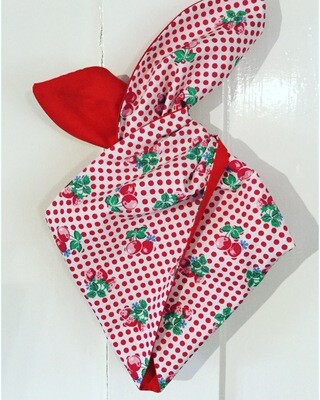 Little Girl Cherry Polka Wired Hairband