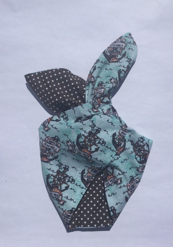 Little Girls Ship Ahoy Wired Hairband