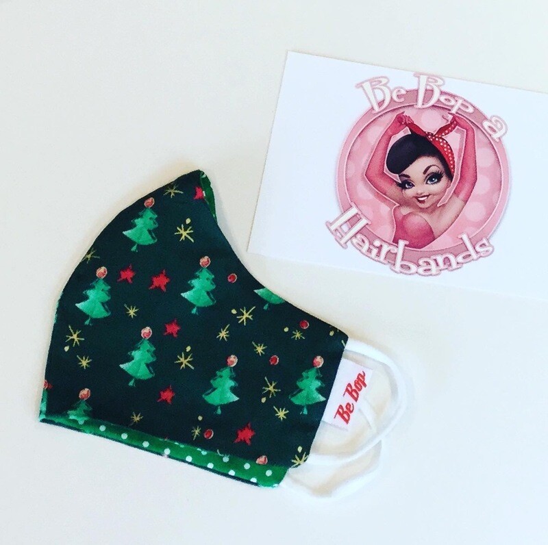 Mini Christmas Tree Reversible Face Mask