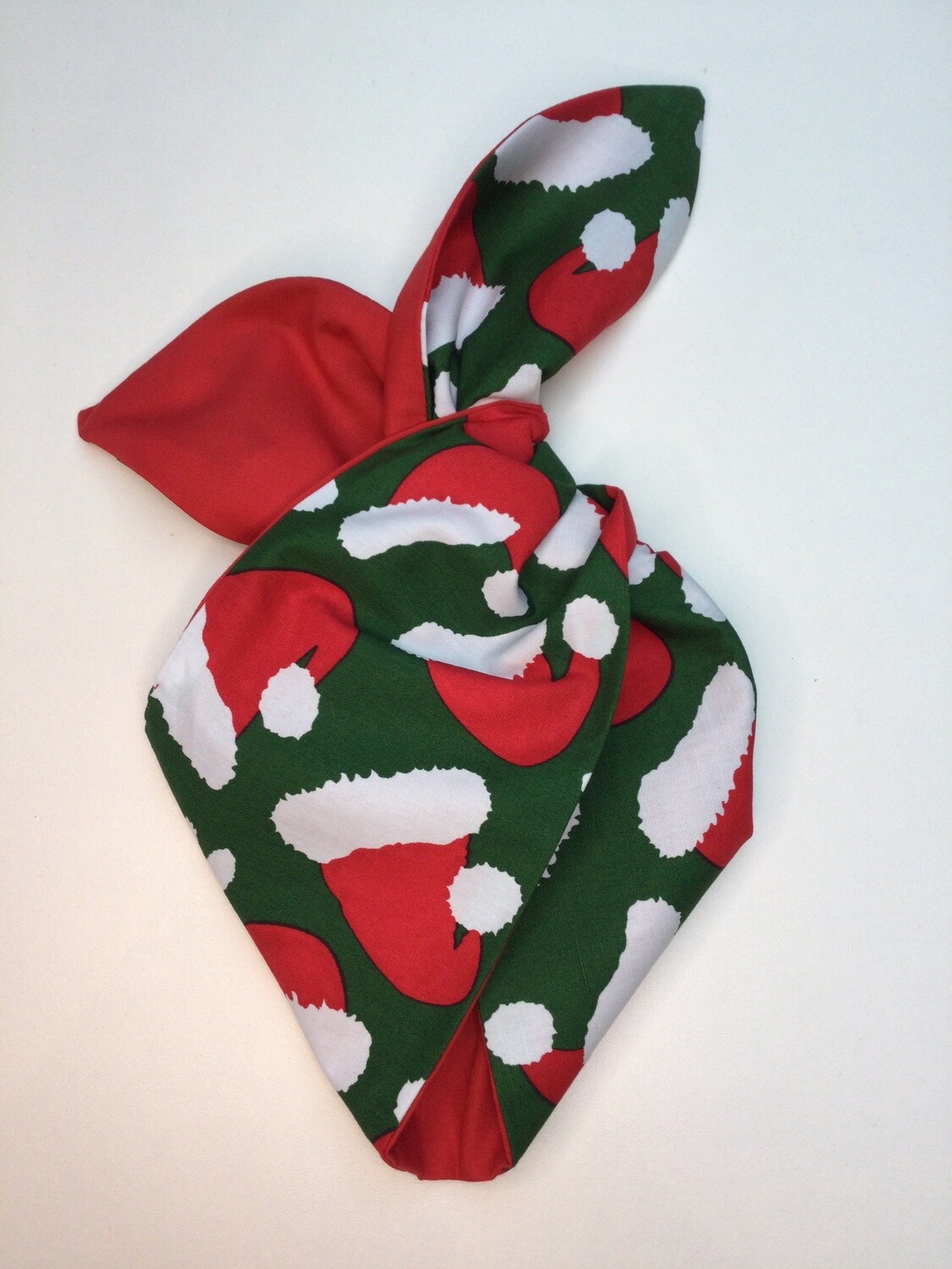 Little Girls ‘ Santa Baby ‘ Green And Red Wired Hairband