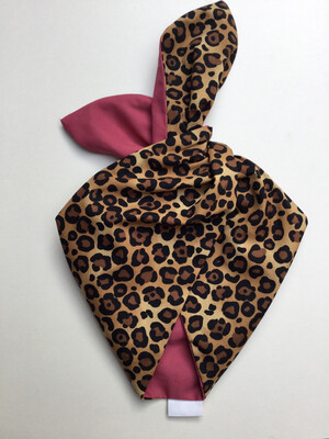 Leopard With Dusky Pink Reverse