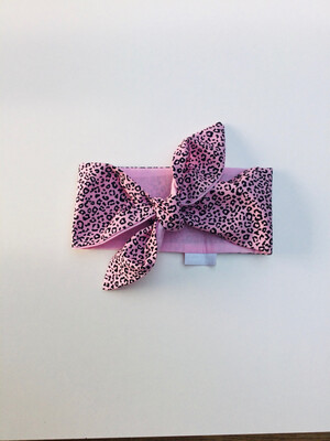 Baby Pink Animal Print Baby Bebop headwrap