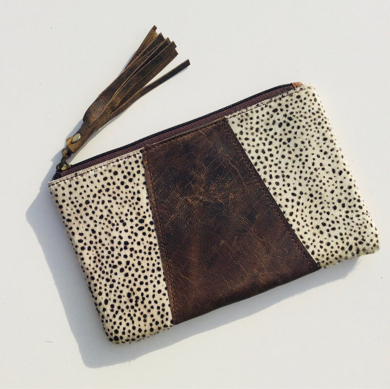Animal / Leather Mini Clutch 