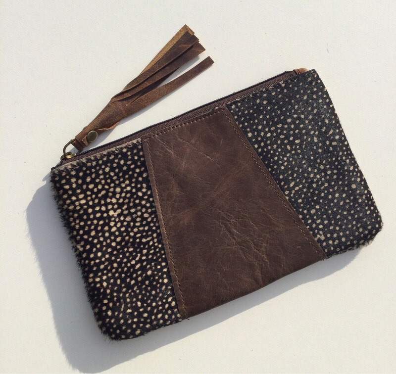 Animal / Leather Mini Clutch