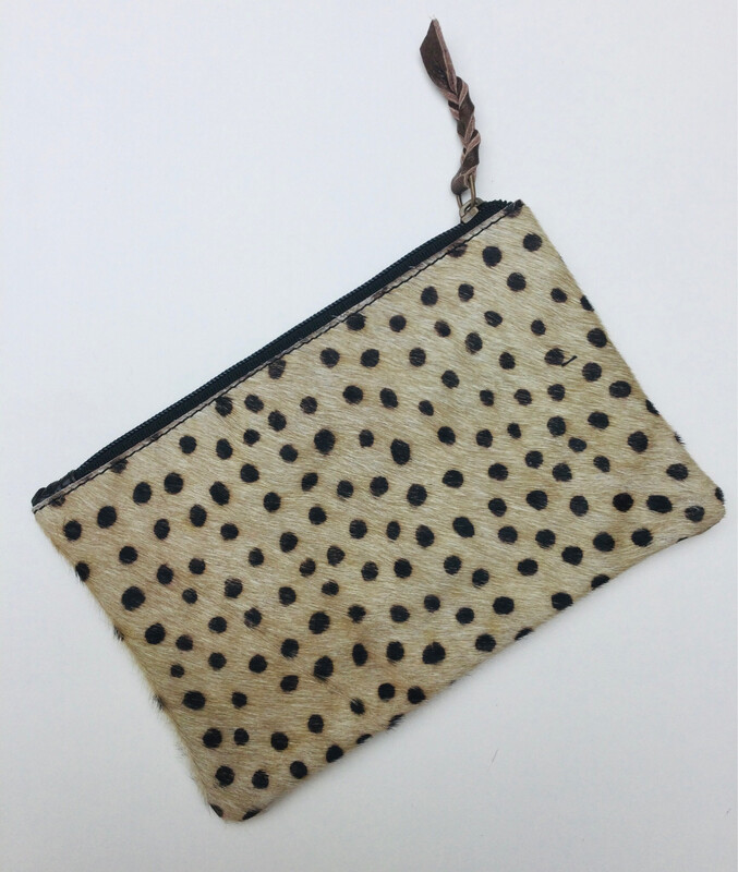 Animal / Leather Mini Clutch
