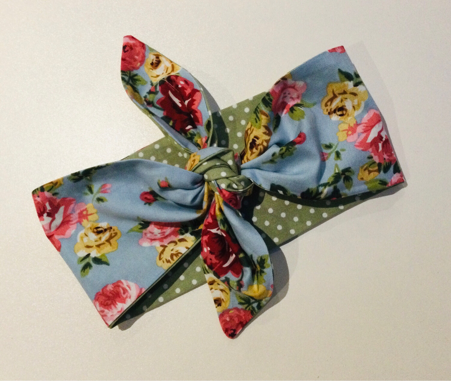 Blue Floral With Sage Polka Baby Bebop