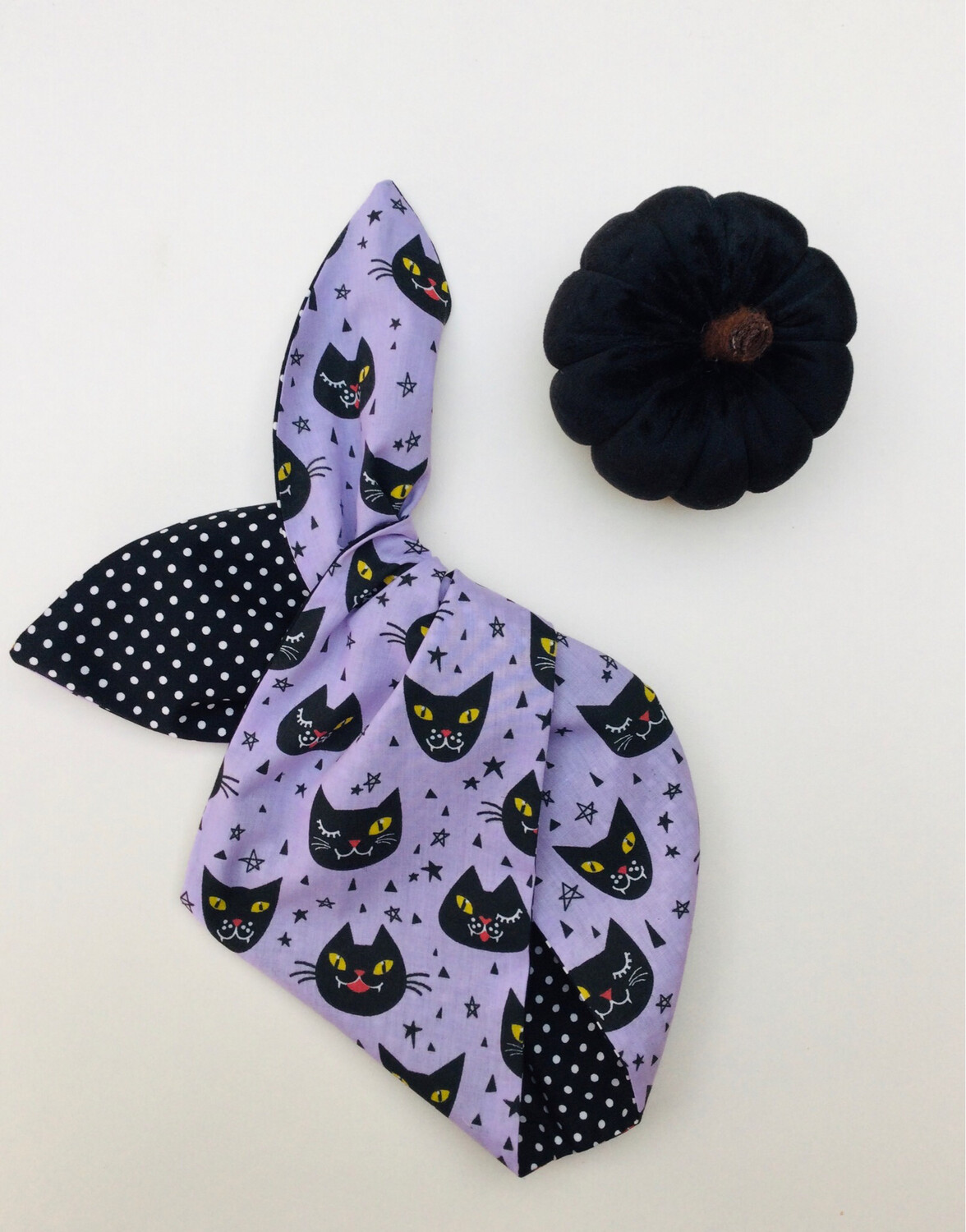 Little Girl Lilac Witches Cat Wired Hairband