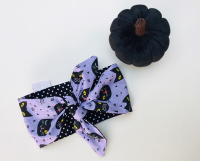 Lilac Witches Cat Baby Headband
