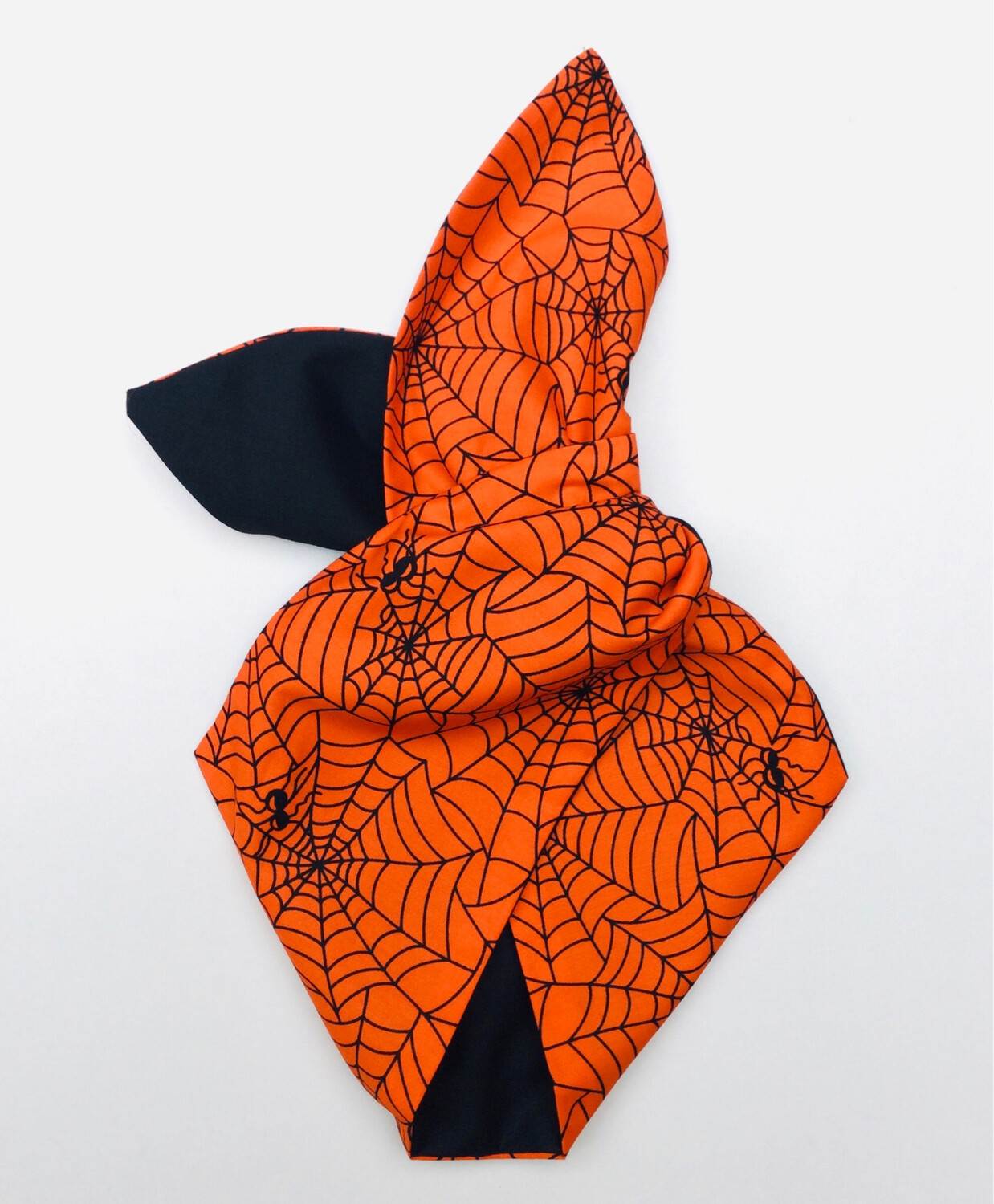 Orange Spider Web Halloween Wired Hairband