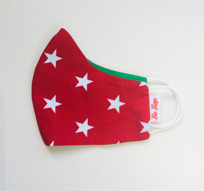 Red Star And Green Facemask