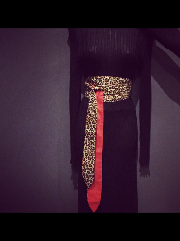 Leopard And Red Obi Belt