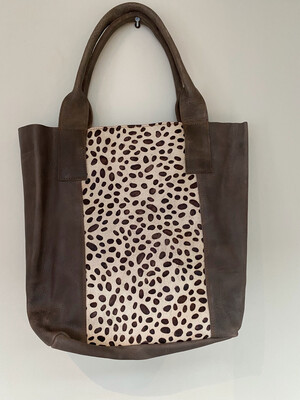 Large Leather Animal Tote