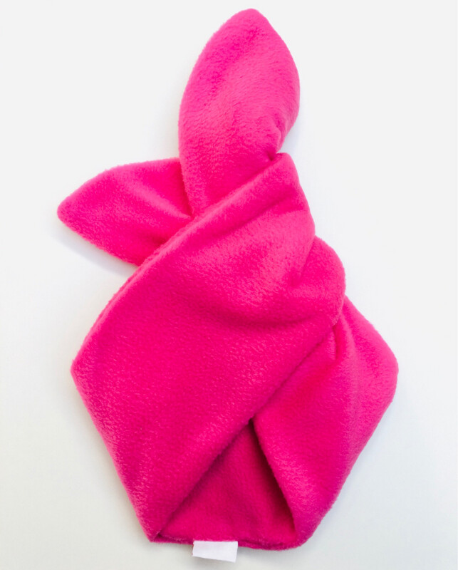 Bright Pink Fleece Wired Hairband