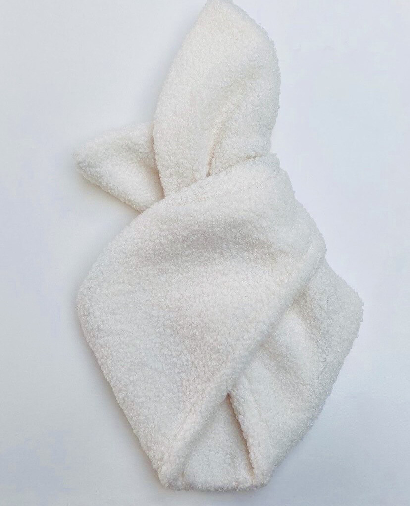 Cream Sherpa Wired Hairband