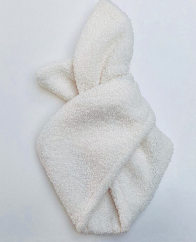 Cream Sherpa Wired Hairband