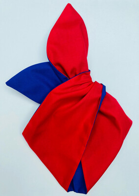 Red And Royal Blue Wired Hairband