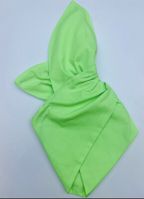 Plain Neon Lime Wired Hairband