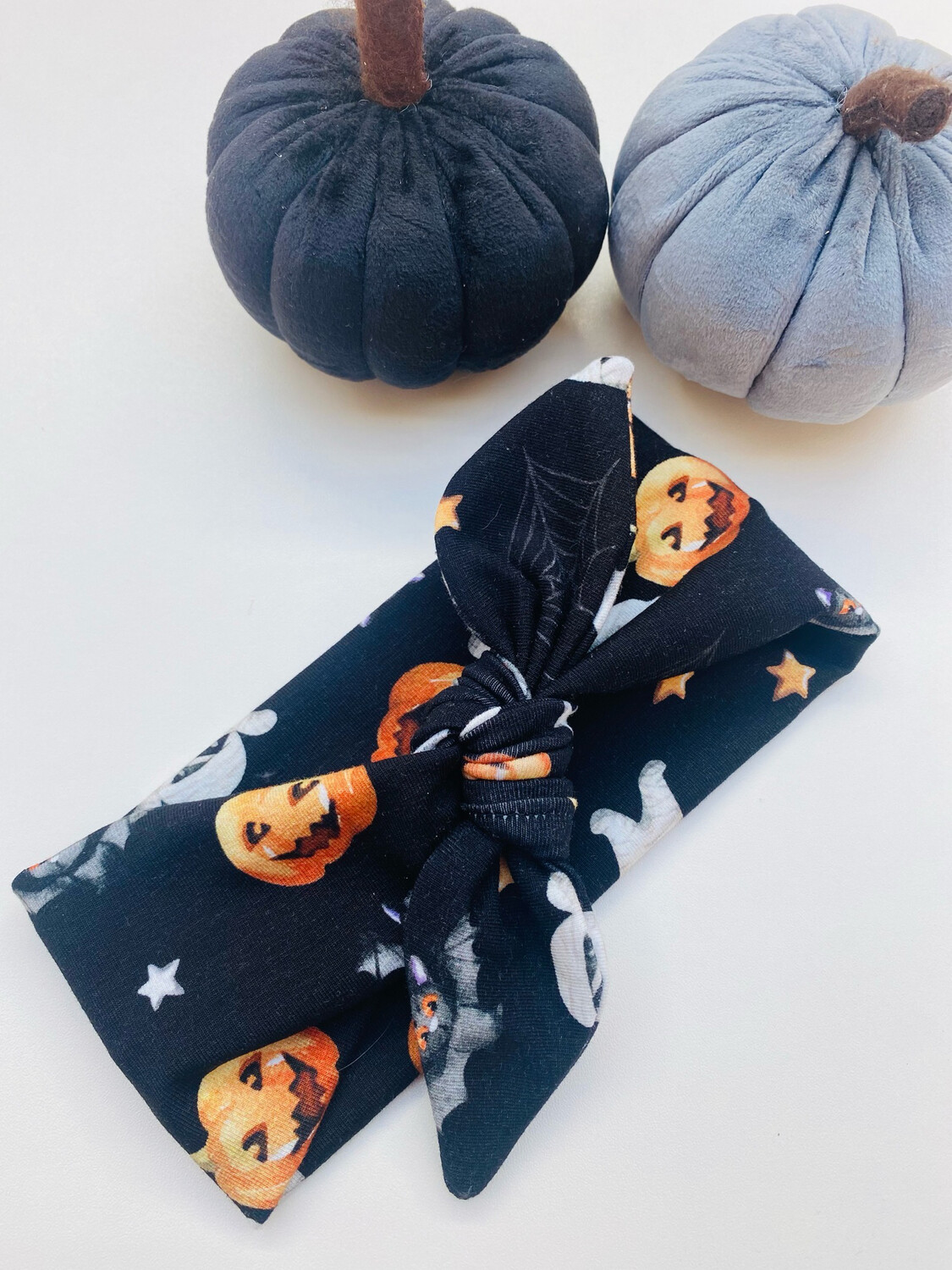 Mummies Little Pumpkin Jersey Baby Headband