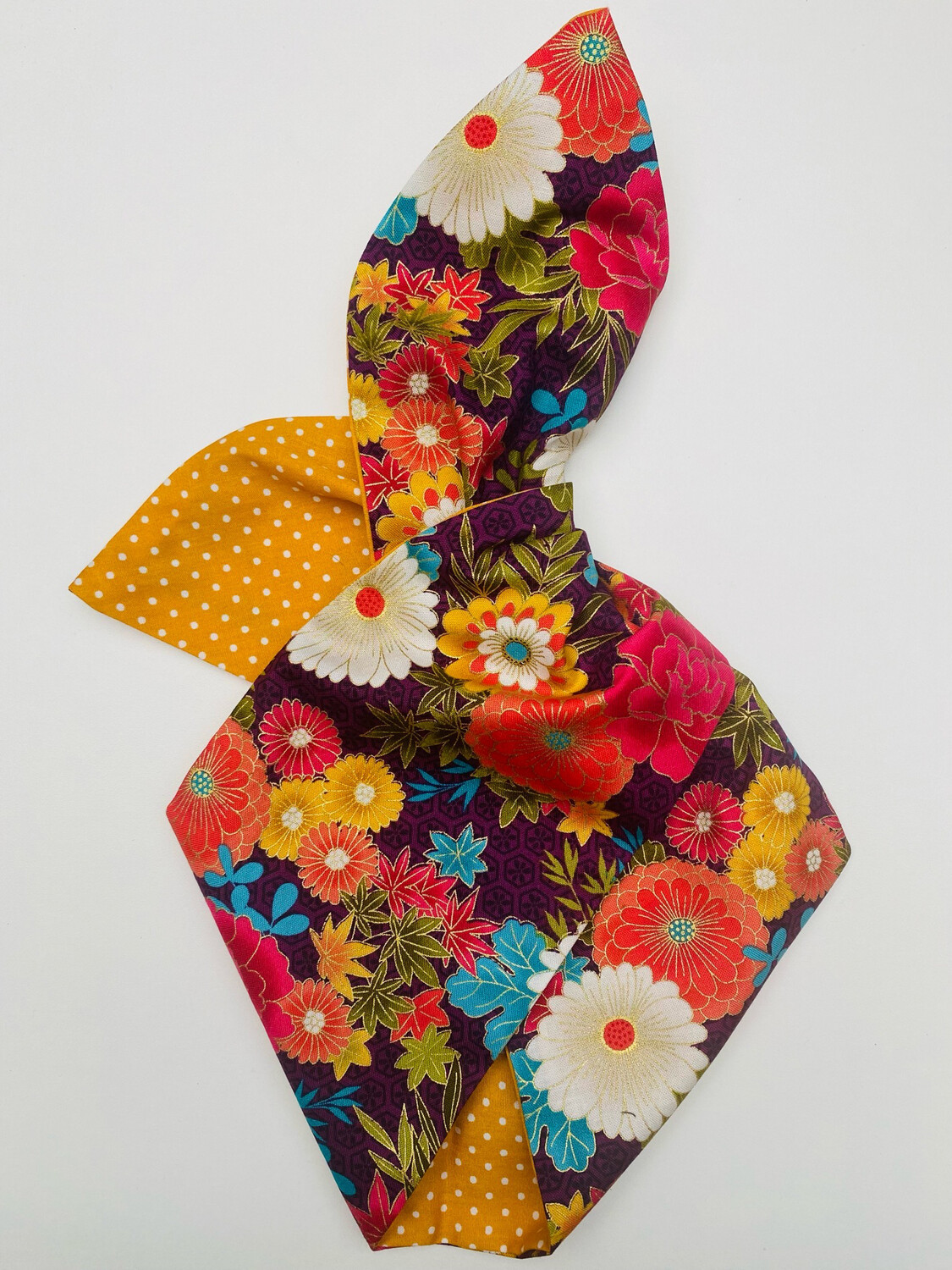 Autumn Flowers Wired Hairband